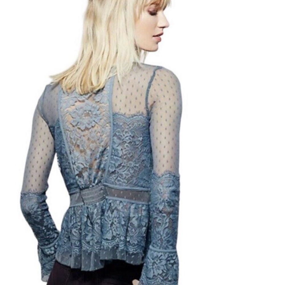 Free People Lace Top M Size - Picture 2 of 4